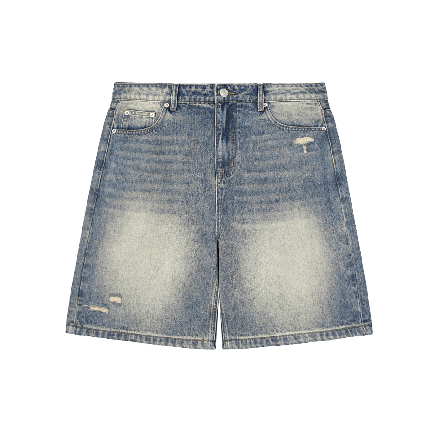 Faded Distressed Baggy Jorts
