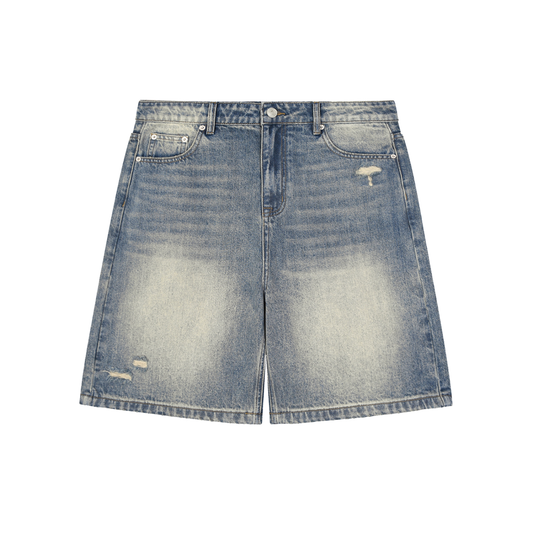 Faded Distressed Baggy Jorts