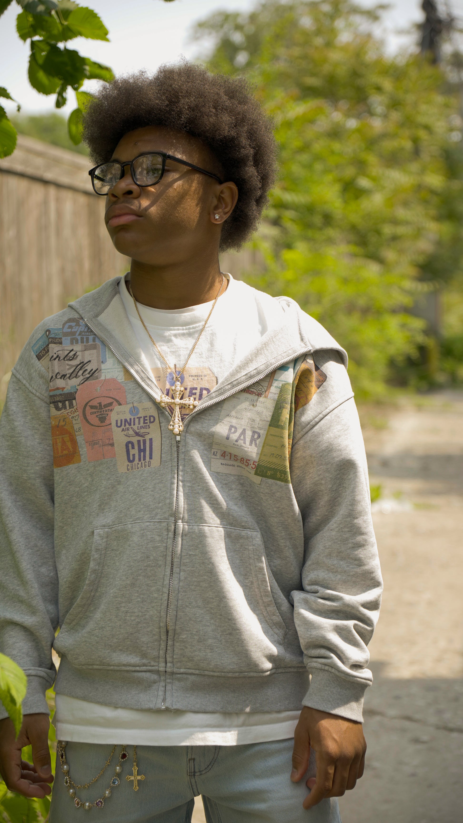 "Boarding" Zip Up Hoodie