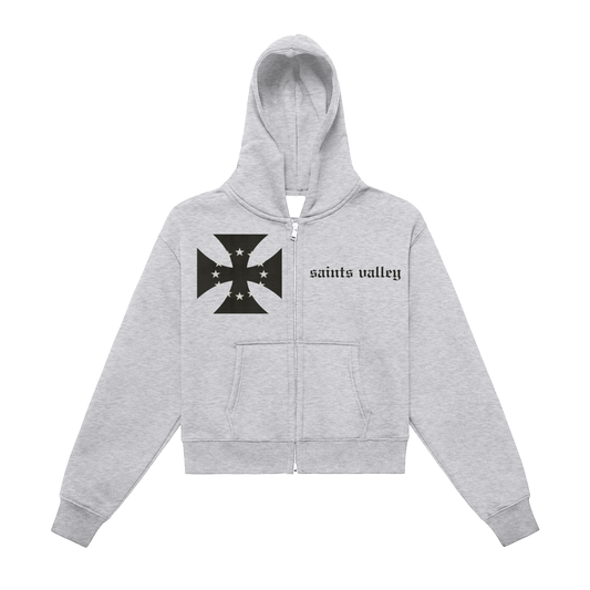 Saints Valley Cropped Zip Up