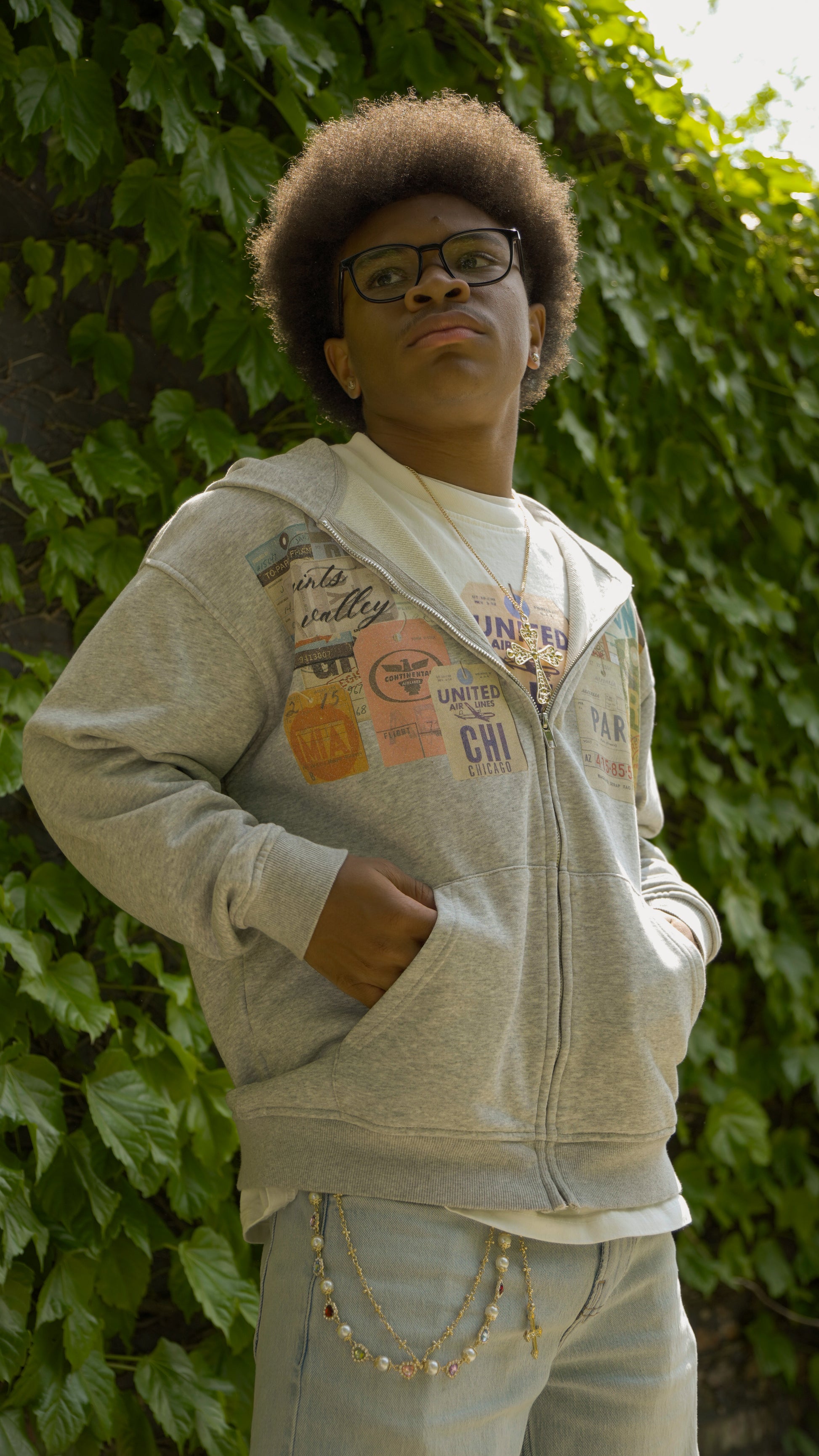 "Boarding" Zip Up Hoodie