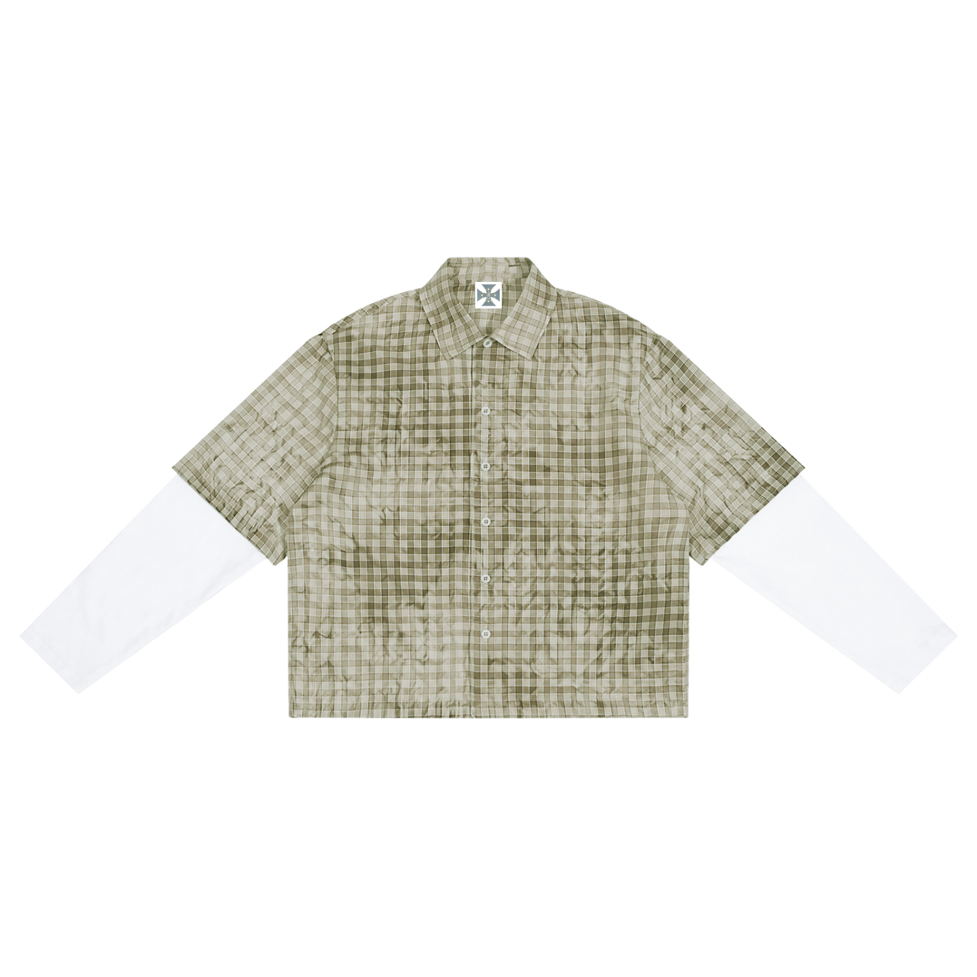 Vintage Wash Plaid Short Sleeve Shirt