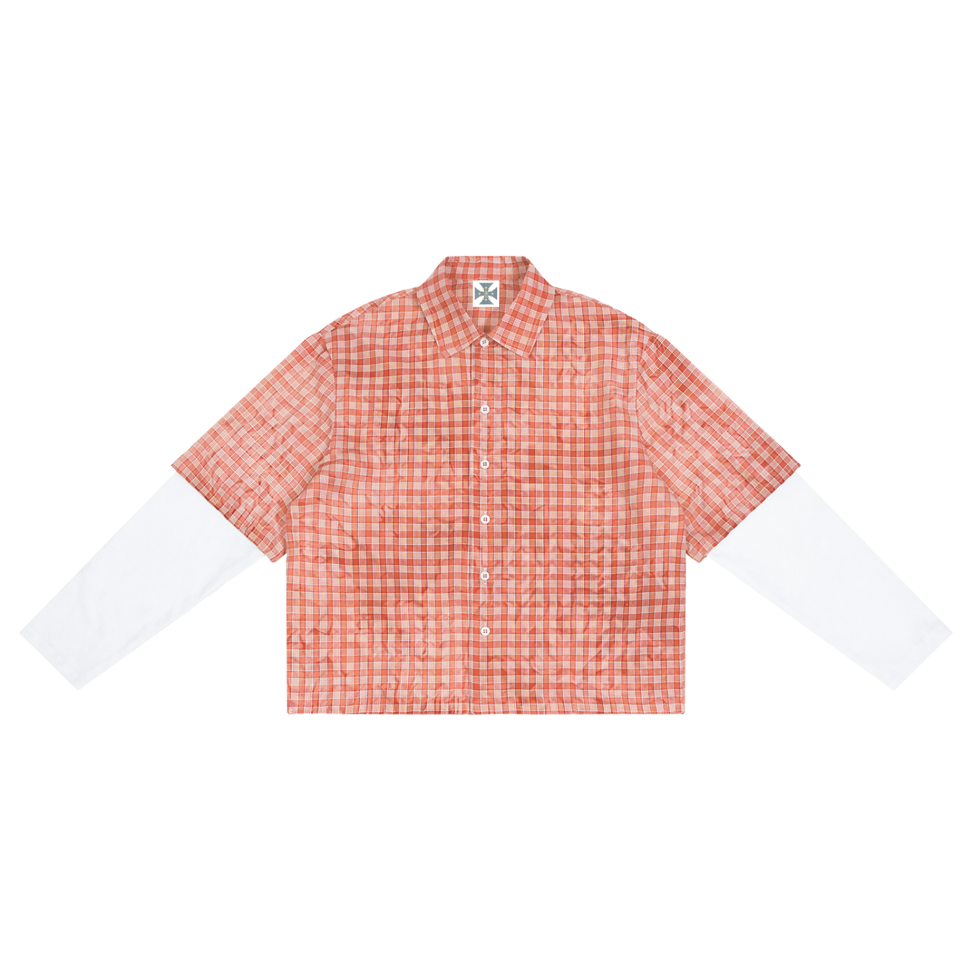 Vintage Wash Plaid Short Sleeve Shirt